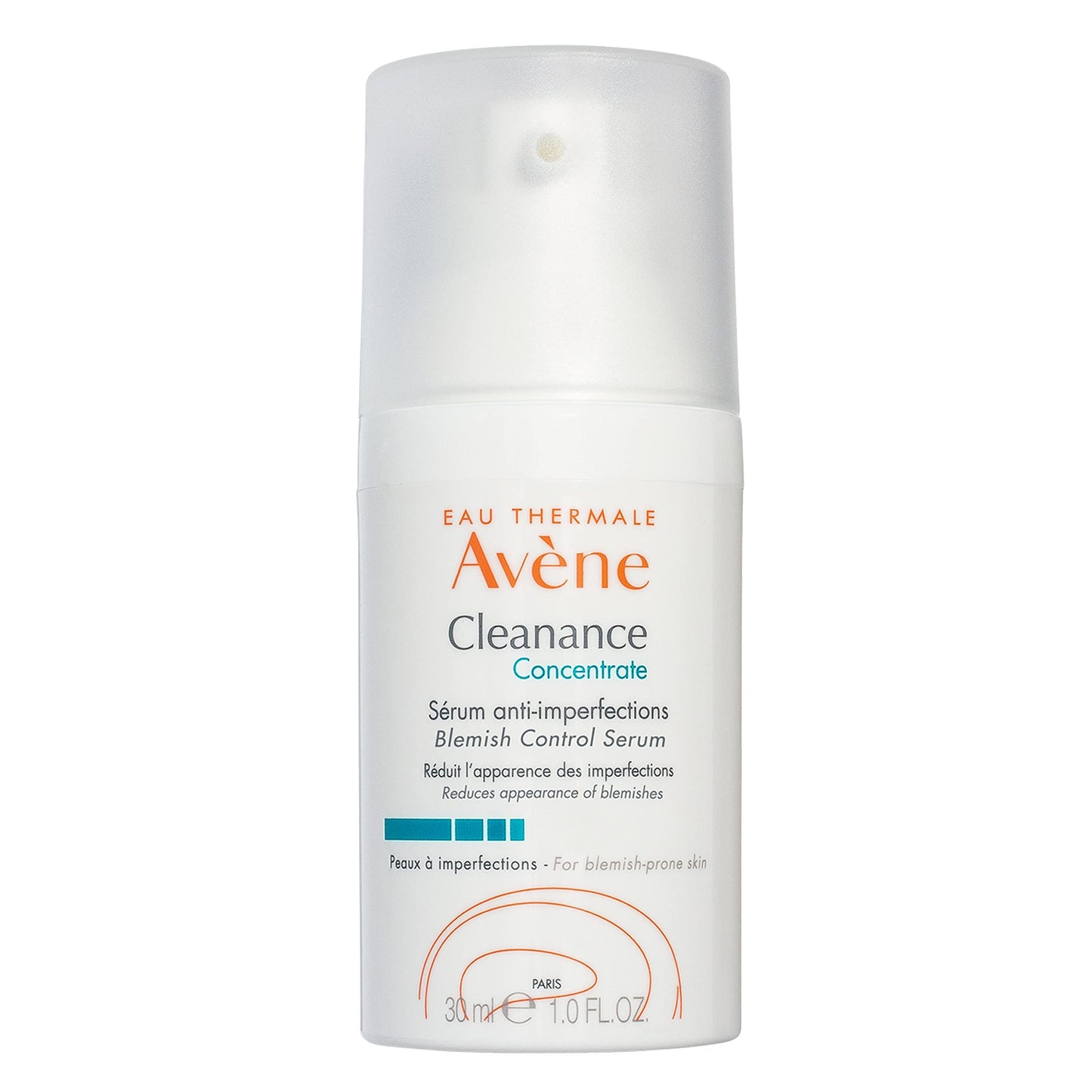 Eau Thermale Avene - Cleanance Concentrate Blemish Control Serum - Minimizes Appearance of Blemishes & Non-comedogenic - Long Lasting Results - Airless Pump, 1 fl.oz.