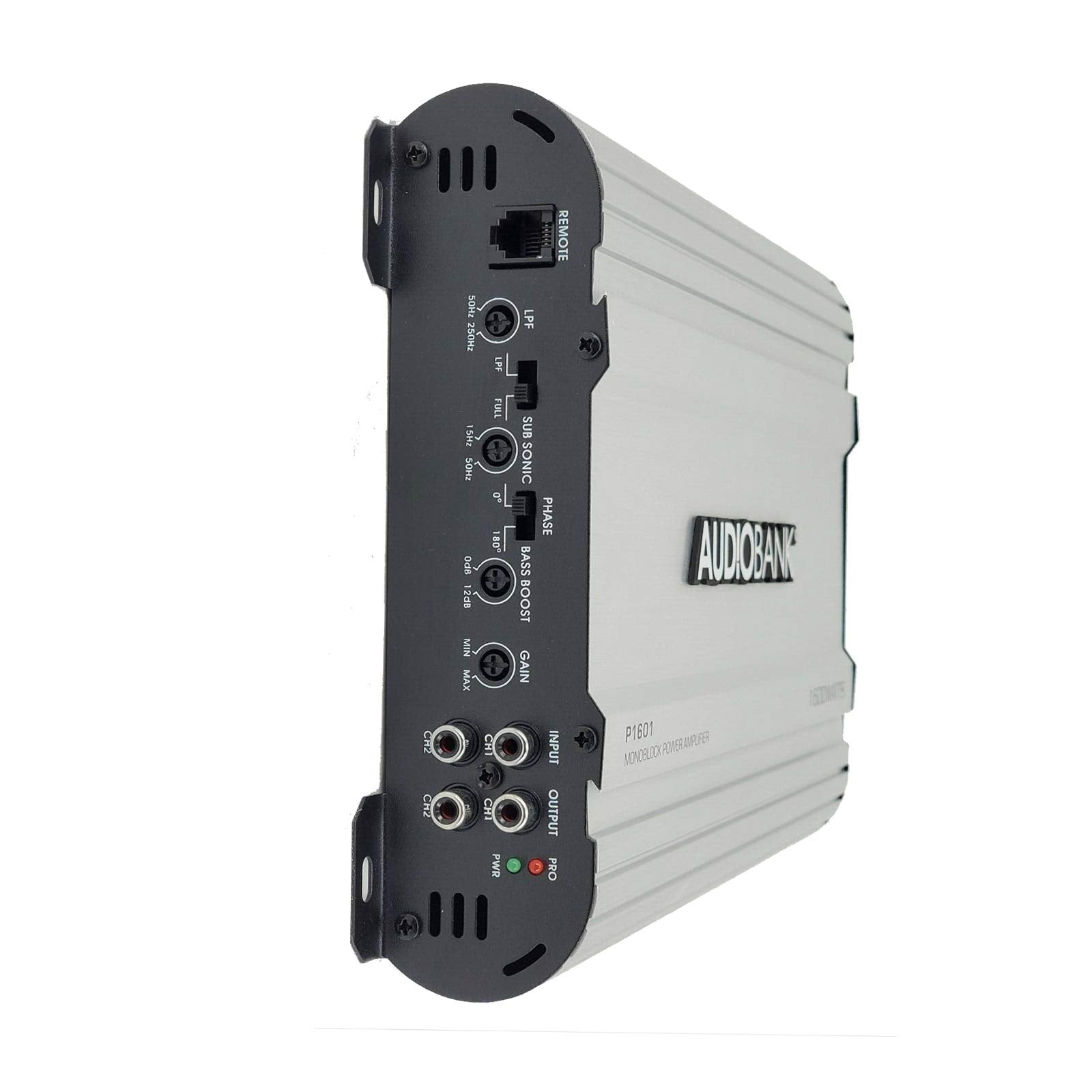 Amplificador Monobloque Audiobank AB Plata con Control Remoto y 1600 W de Potencia
