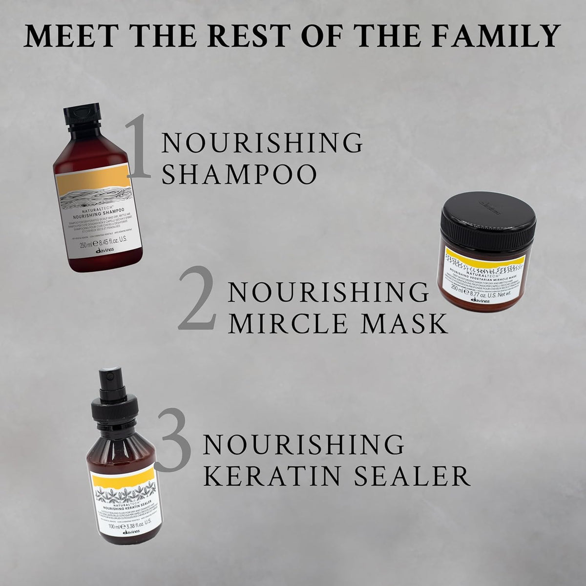 Davines Nourishing Shampoo | Shampoo reparador profundo | 250 ml