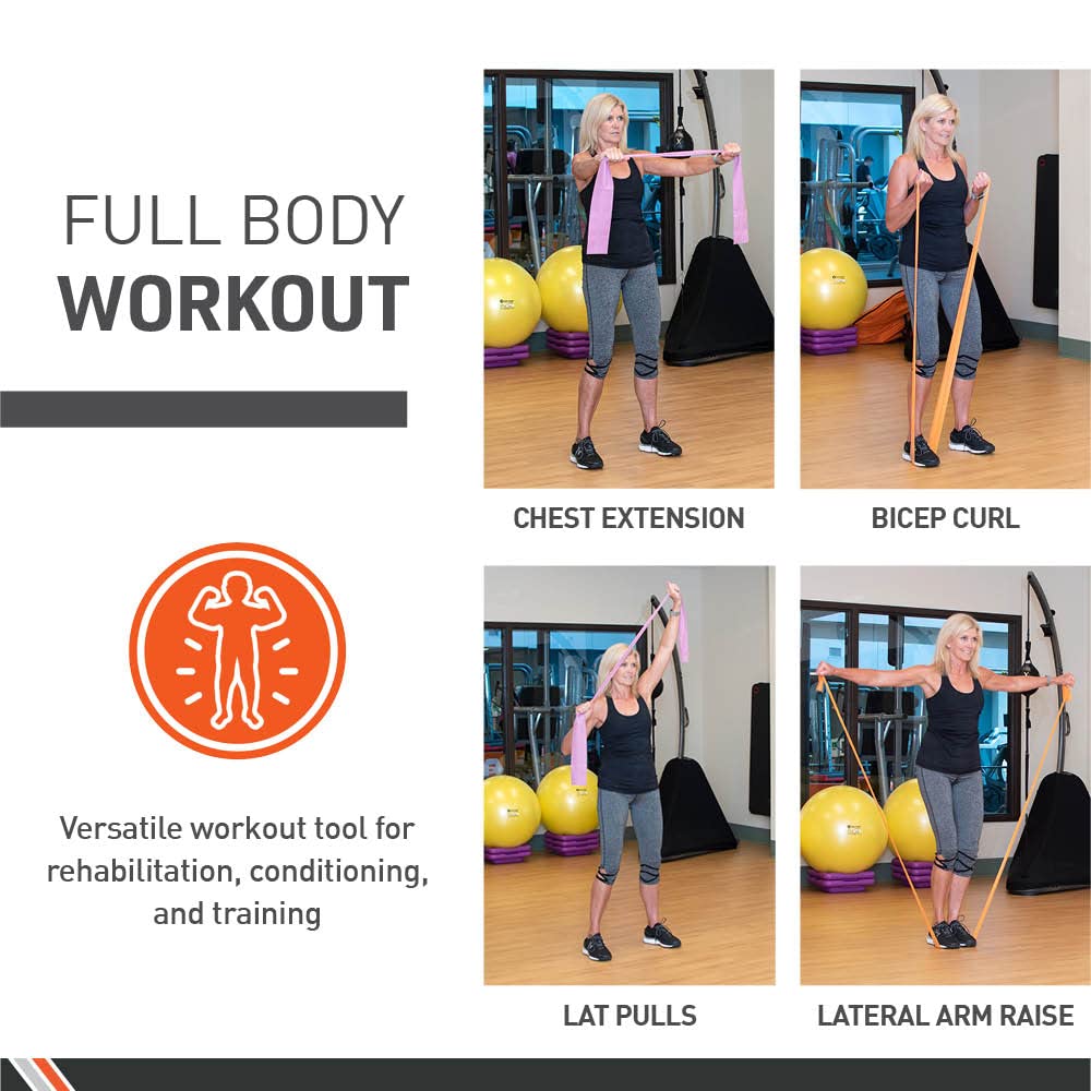 Body Sport Bandas de Ejercicio – Bandas de Resistencia en 50 yd. Rollos para Fitness, Estiramiento o Terapia física, Especial Resistencia Pesada, Negro