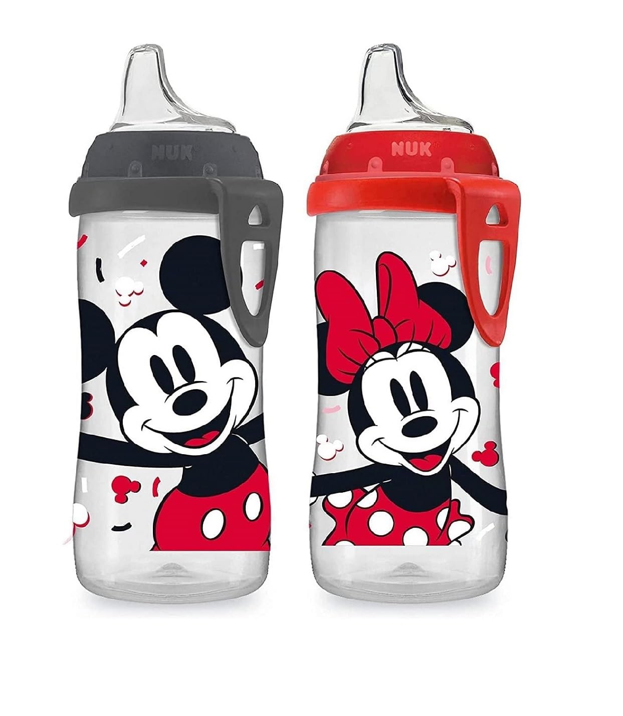 NUK - Taza activa, 10 onzas (2 unidades, Mickey y Minnie)