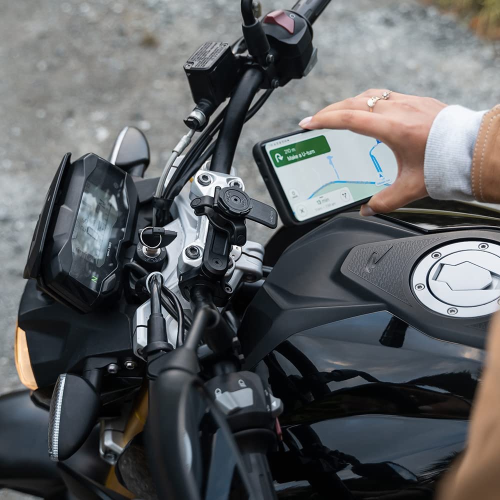 Soporte para Manubrio Quad Lock Motocicleta Pro para iPhone, Samsung Galaxy y Pixel Smartphone