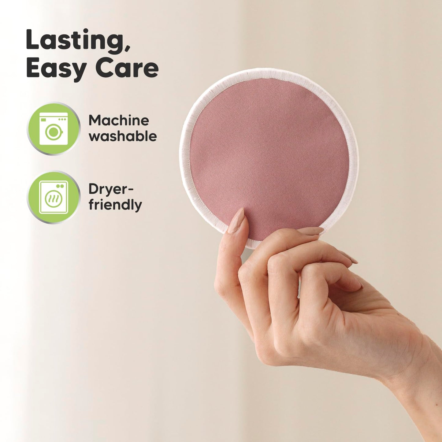Almohadillas de Enfermería Lavables Lovelle Bambú Orgánico Natural Talla Única para Lactancia