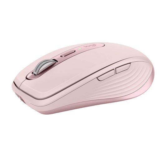 Logitech MX Anywhere 3 Mouse Compacto de Alto Desempeño, Inalámbrico, Scroll Rápido, 4000DPI, Botones Personalizables, USB-C, Bluetooth, Mac/iPad/Windows/PC/Linux/Chrome - Rosa