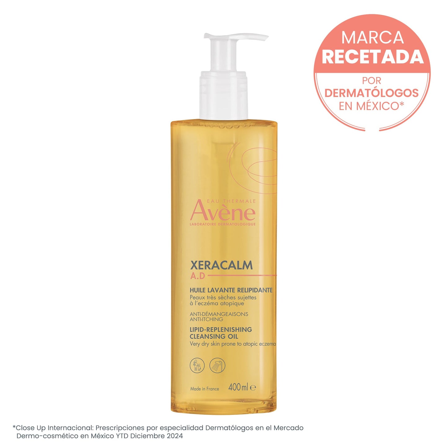Avène Xeracalm A.D. - Olio Detergente Liporestitutivo, 400ml (Small)