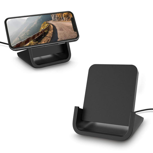 Cargador Inalámbrico YUWISS Negro Certificado Qi para iPhone y Galaxy