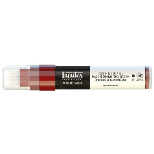 Liquitex Professional Wide Marcador Acrílico, Rojo (Cadmium Red Deep Hue - 311), 15mm, 1 Unidad