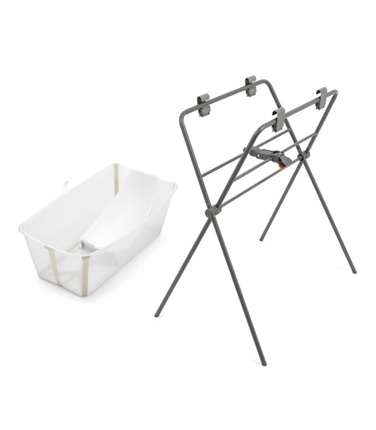 Bañera Plegable Stokke Beige Arena con Soporte para Recién Nacidos Hasta 48 Meses