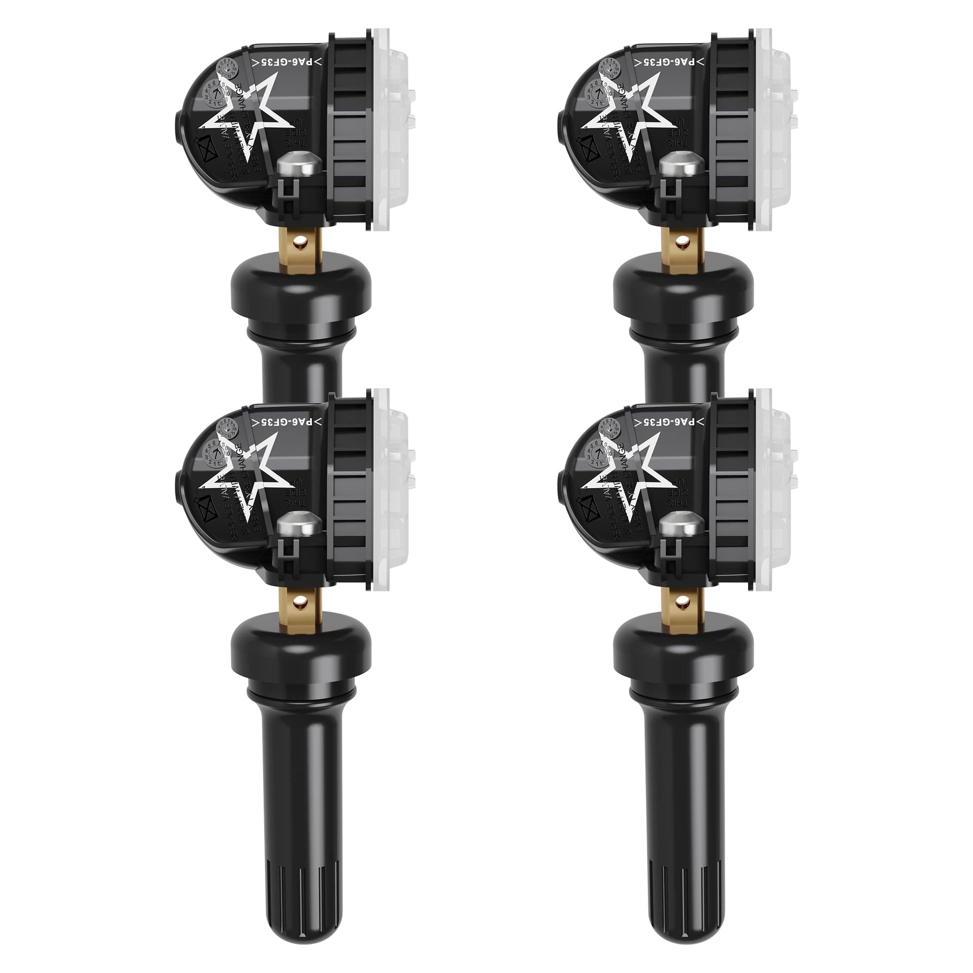 TPMS Sensor de Repuesto para Buick Cadillac Chevy GMC, Paquete de 4 sensores de Sistema de monitoreo de presión de neumáticos OEM #13598771 13586335 13581558 13598772