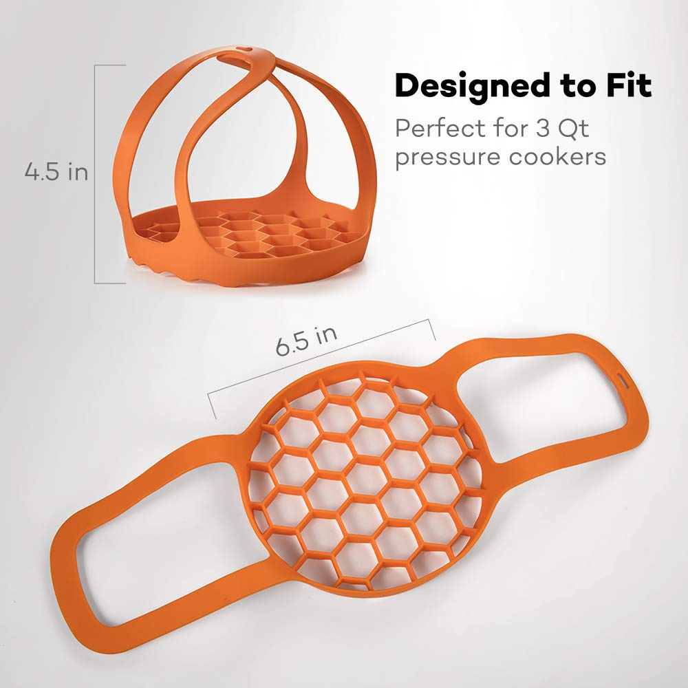 SiCheer - Eslinga de silicona compatible con olla instantánea de 3 cuartos, compatible con otras marcas de cocinas multifunción