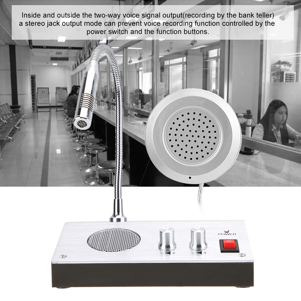 Micrófono de Intercomunicación Sonew Vidrio con Anti-interferencia y Grabación de Audio Bidireccional