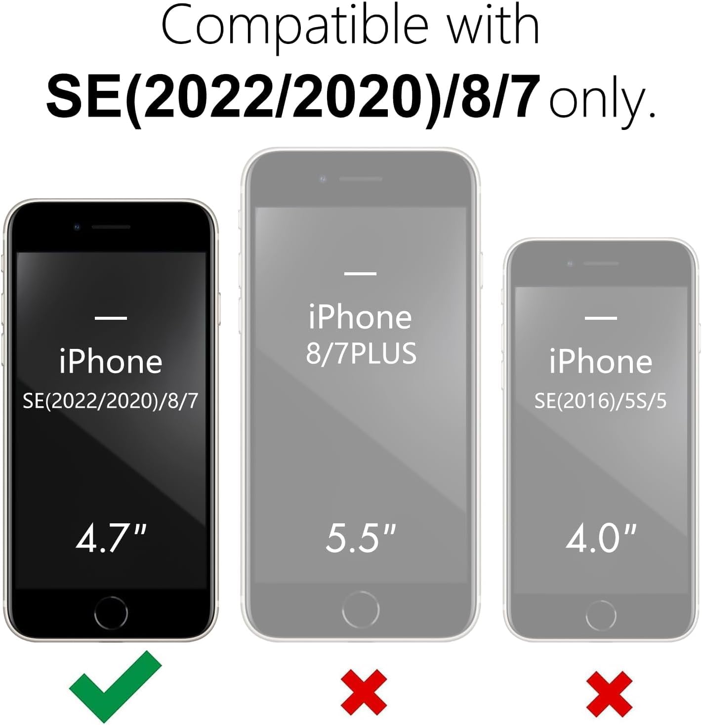 oakxco - Funda para iPhone SE de 3ª generación 2022/2020/2ª silicona, funda para iPhone 7/8, gel de goma suave, elegante, delgada, TPU mate, suave, para mujeres y niñas, lindas, rojo