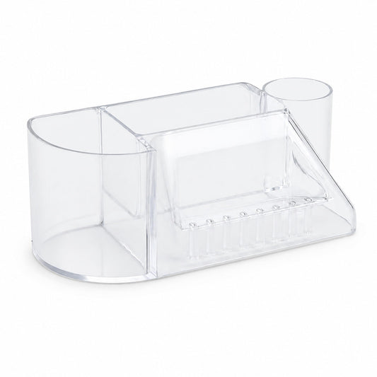 Organizador de Uñas Profesional, Caja de Soporte para Taladro, 8 Agujeros para Brocas