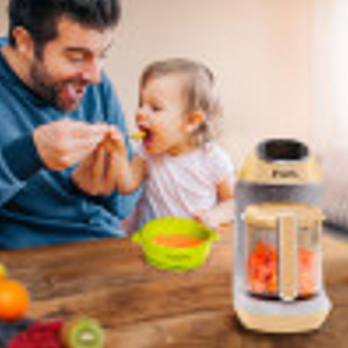 EVLA'S - Fabricante de alimentos para bebés, comida casera saludable para bebés en minutos, vaporizador, licuadora, procesador de alimentos para bebés, control de visualización táctil, incluye 6