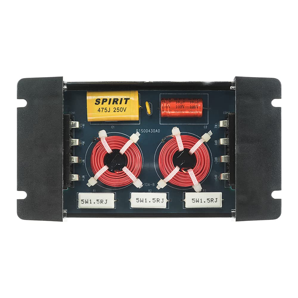 Crossover Pasivo de Dos Vías DS18 Negro 300W para Audio de Auto