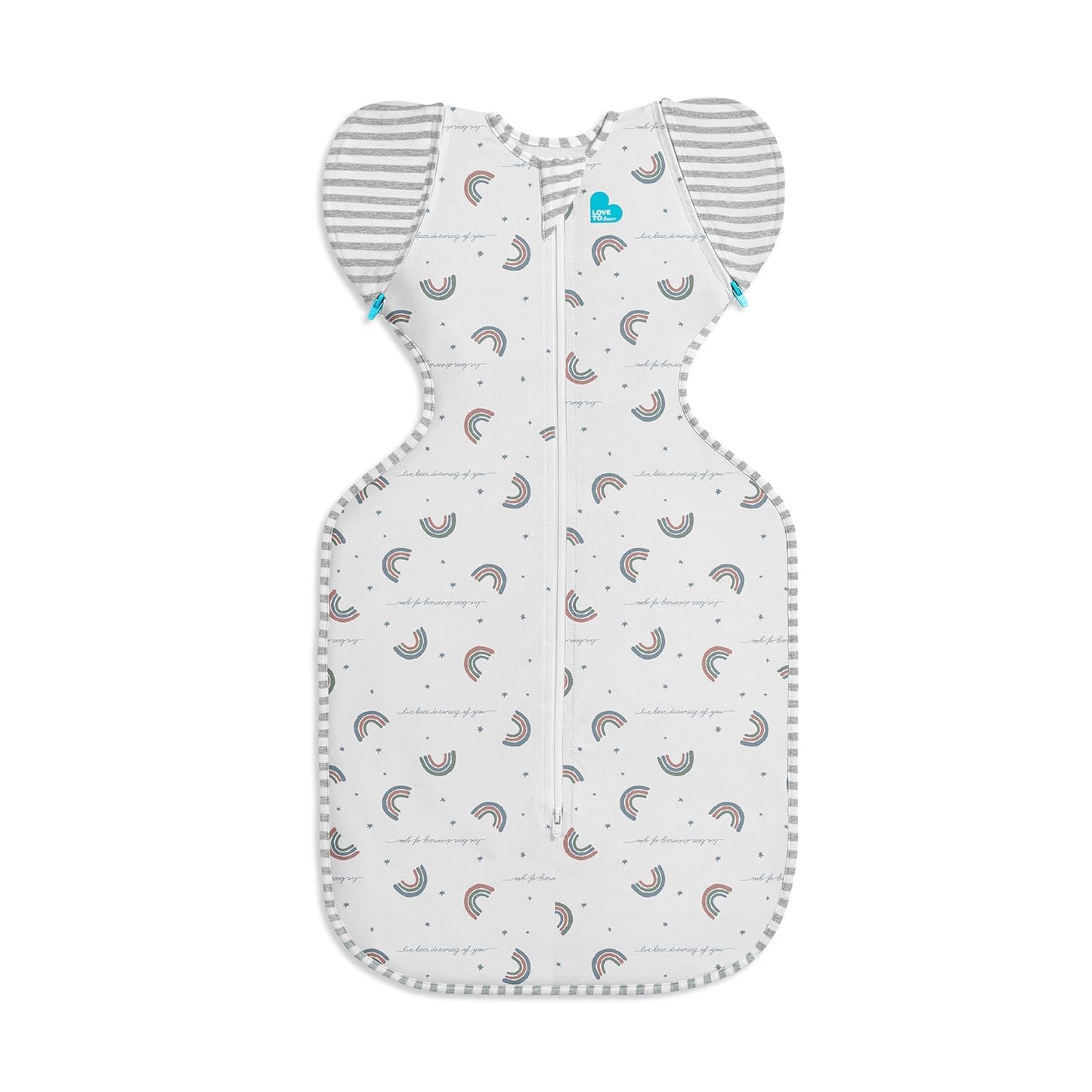 Love To Dream Swaddle UP, Saco para Dormir Bebe de Transición Ideal para el Sueño Cómodo - Saquitos para Dormir Bebe 5.9-8.6 Kg para Climas de 20°C - 24°C - Costal de Algodón Color Combinado