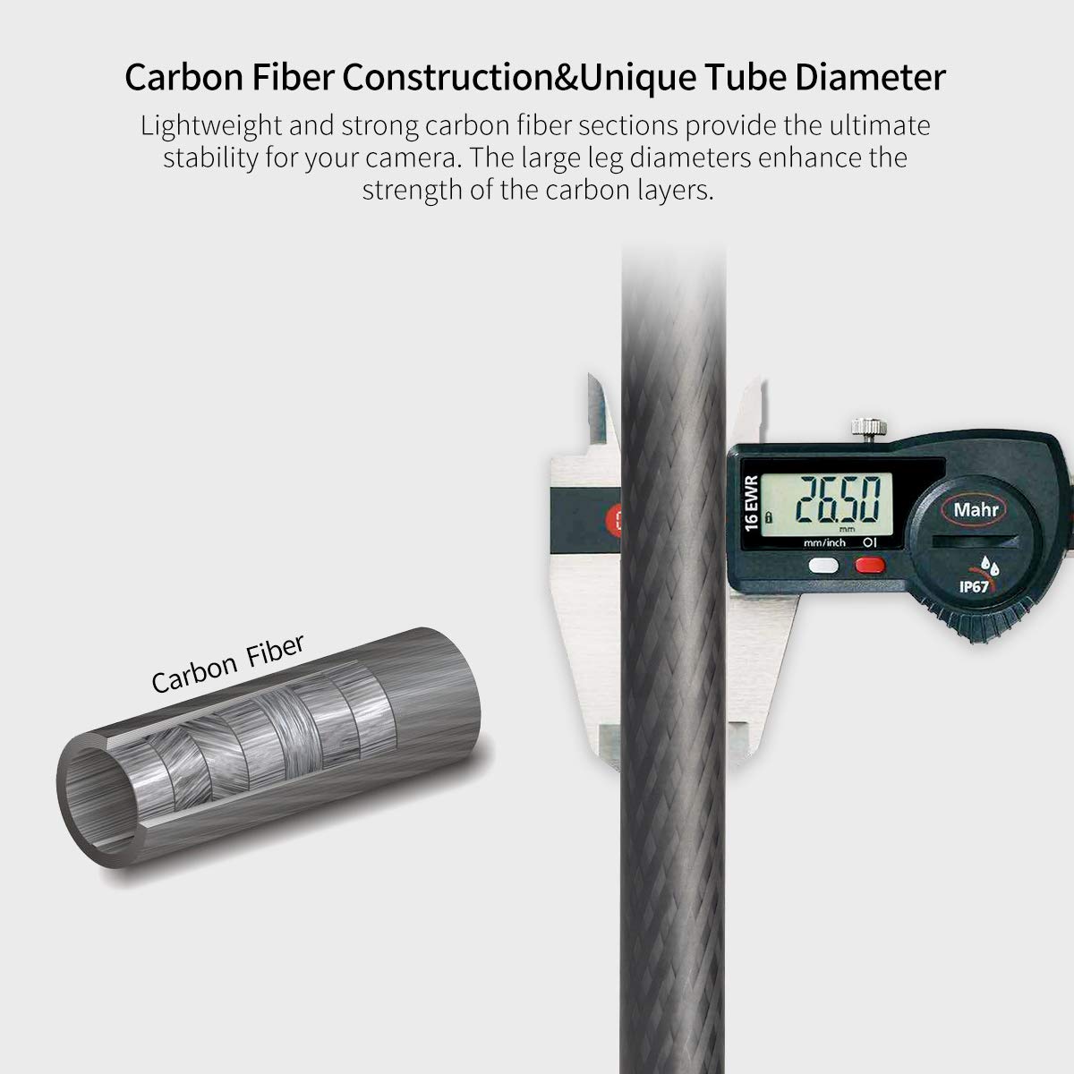 Kit de Trípode Sirui Fibra de Carbono con Columna Central Triangular ST124+K10X