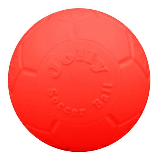 Jolly Pets Pelota de fútbol Mediana Flotante para Perro, Juguete de 6 Pulgadas de diámetro, Naranja (SB06 OR)