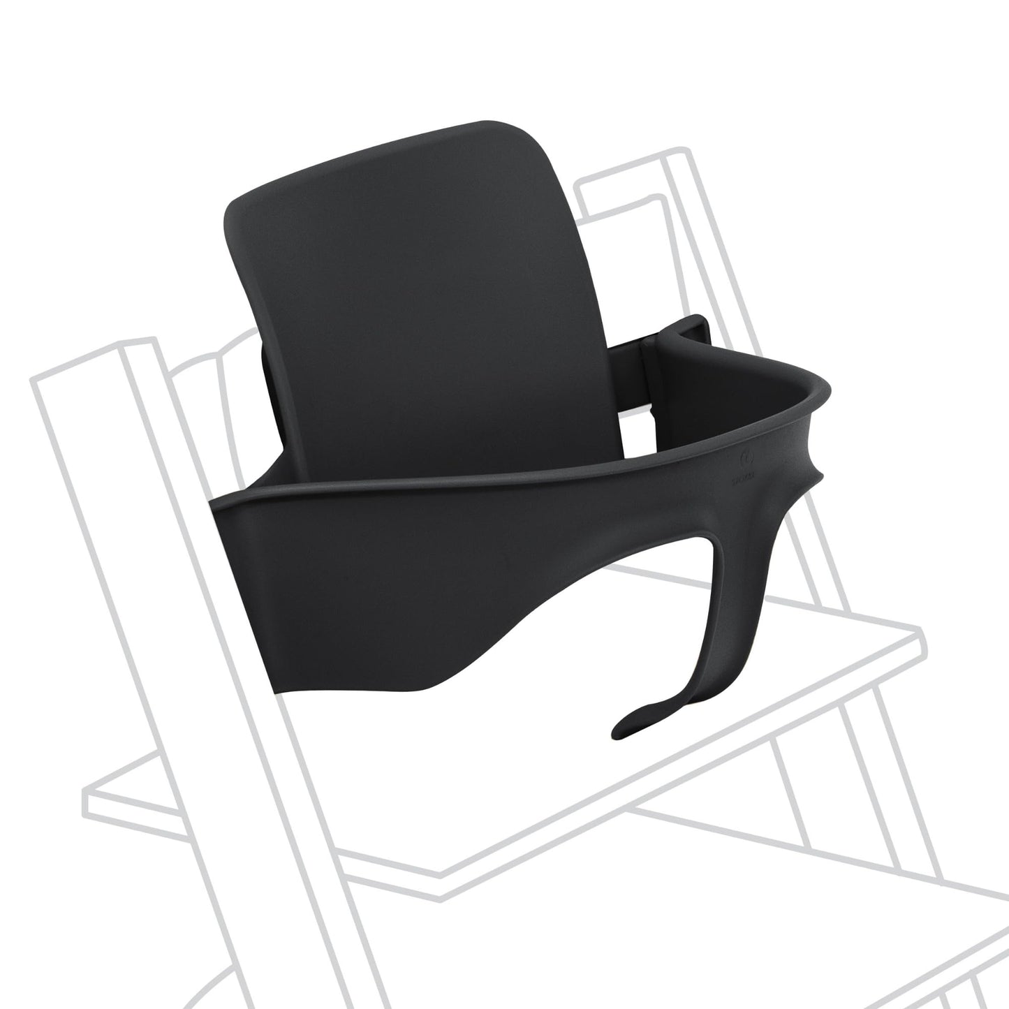 Tripp Trapp Baby Set 2 de Stokke, Edad 6-36 meses - Convierta la silla Tripp Trapp en una cómoda trona (Black)