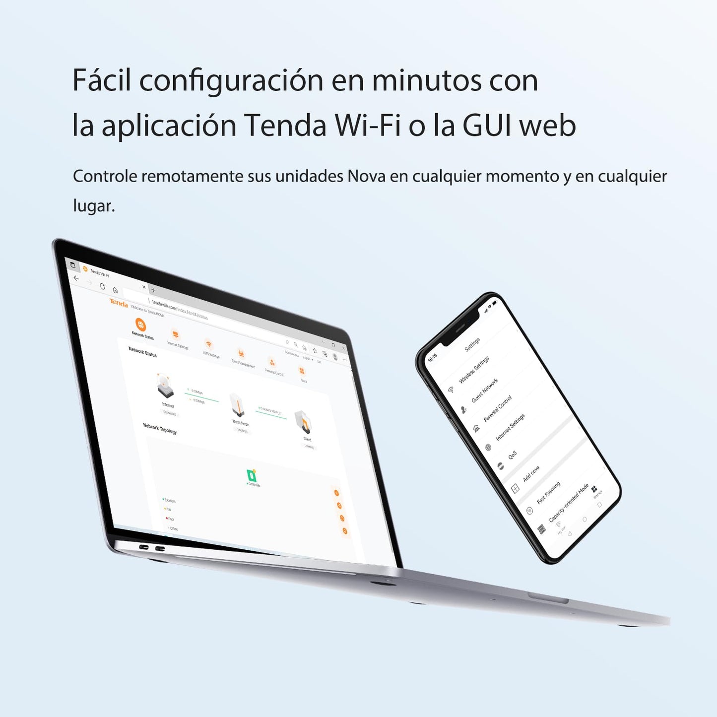 Tenda AX1500 Mesh WiFi 6 System Nova MX3 - hasta 1201 Mbps en 5 GHz, Cubre hasta 300 Metros Cuadrados, Red de Malla de Doble Banda Gigabit para 80 Dispositivos, Funciona con Alexa, 3-Pack