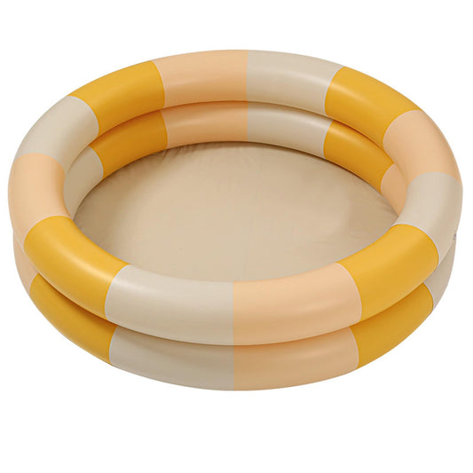 Piscina Inflable Familiar Retro Amarillo de Estilo Lindo para Interiores o Exteriores