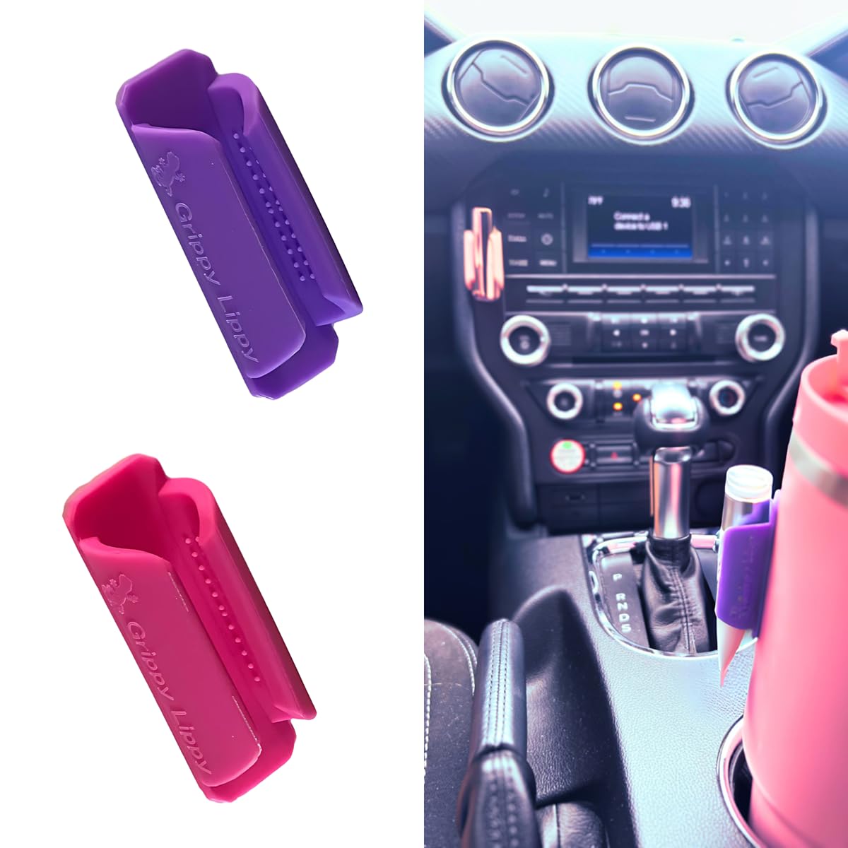 Estuche duradero para bálsamo labial, paquete de 2 en rosa y morado | Básico de viaje versátil para brillo de labios, bálsamo labial y aceite de labios | Almacenamiento ideal de bálsamo labial para