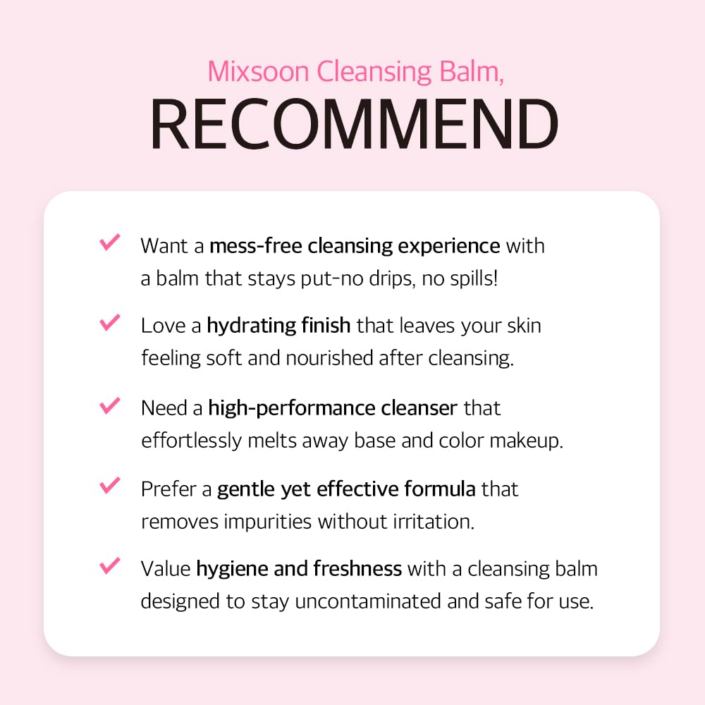 mixsoon Collagen Cleansing Balm - Soft Melting Lightweight Grinding Balm, Hydrating Makeup Remover 50ml / 1.69 fl.oz. Korean Glass Skin Care