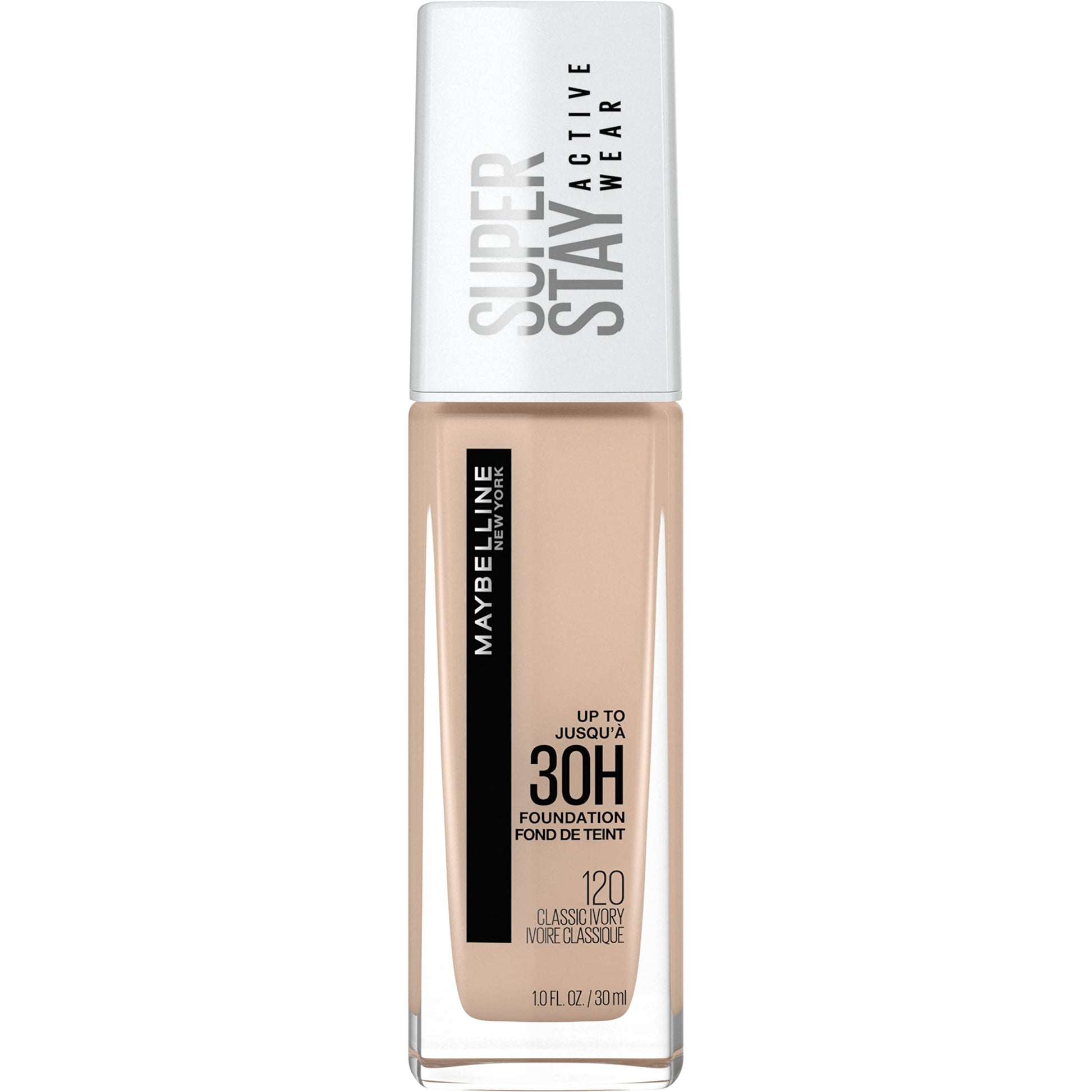 Maybelline Base de Maquillaje Superstay, Full Coverage, 120 Natural Ivory, 30 ml