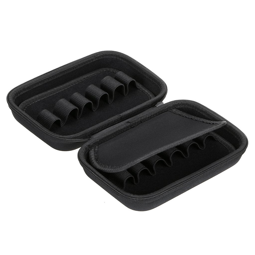 Hipiwe Hard Shell Essential Oil Carrying Case Holds 12 Bottles (Can hold 5ml, 10ml, &10ml Rollers) Travel Size Essential Oils Bag Organizer Perfect for Young Living, doTERRA, and more (Black)