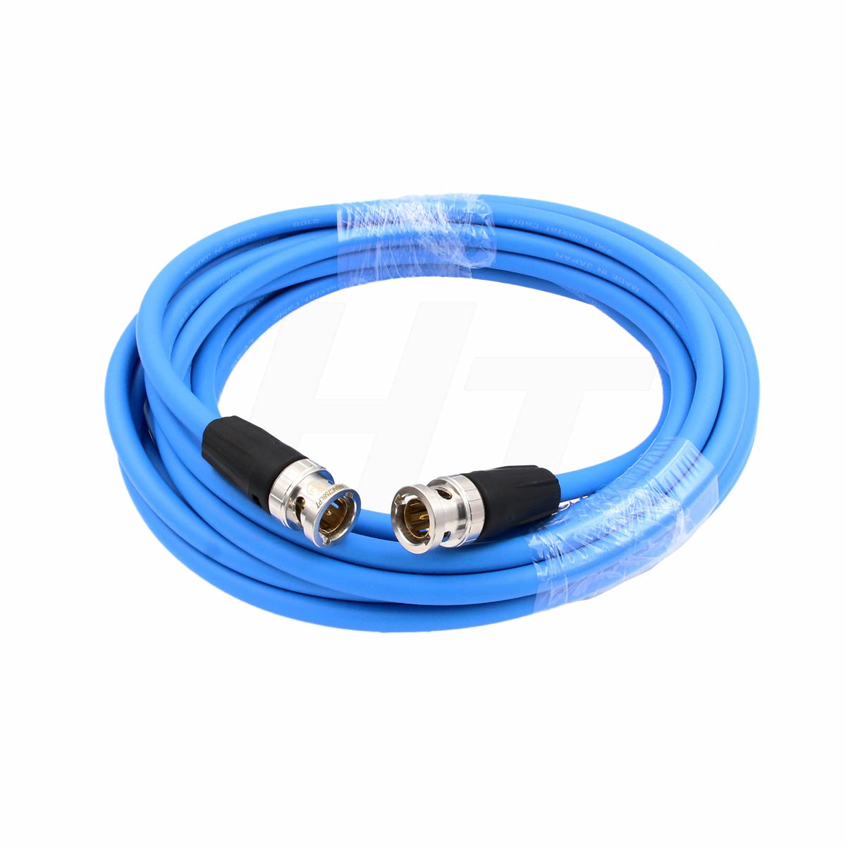 Cable Coaxial de Vídeo HT 12G 4K SDI Canare Azul Blindado Flexible 1,5M