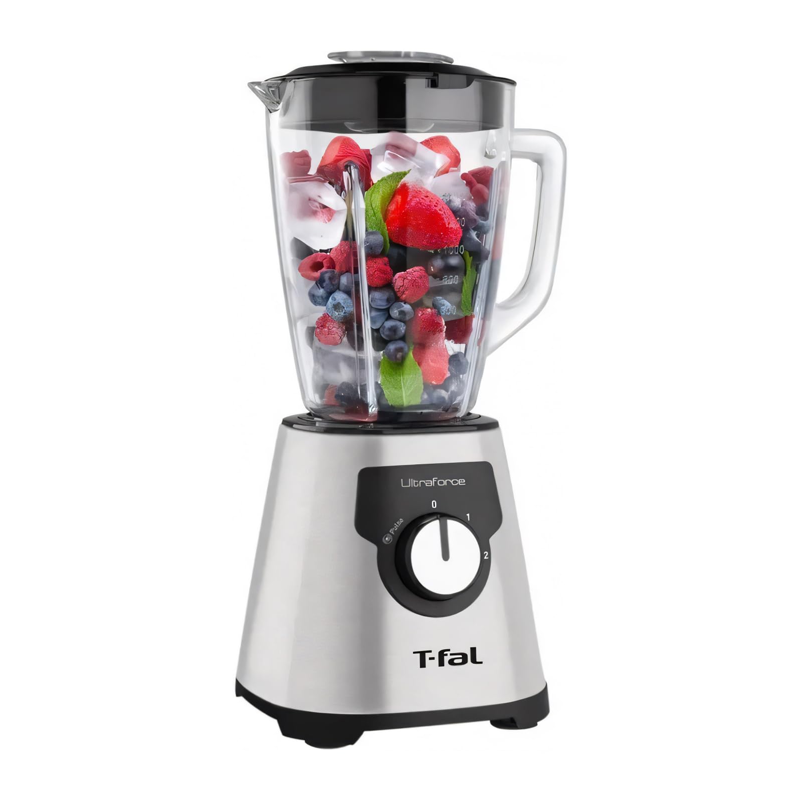 Licuadora T-Fal Ultraforce 2 Velocidades Vaso de Vidrio LN322DMX Acero Inox