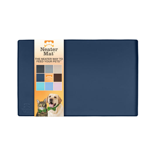 Alfombrilla Impermeable de Silicona Neater Pet Brands Azul Oscuro de 40.64 x 25.4 cm