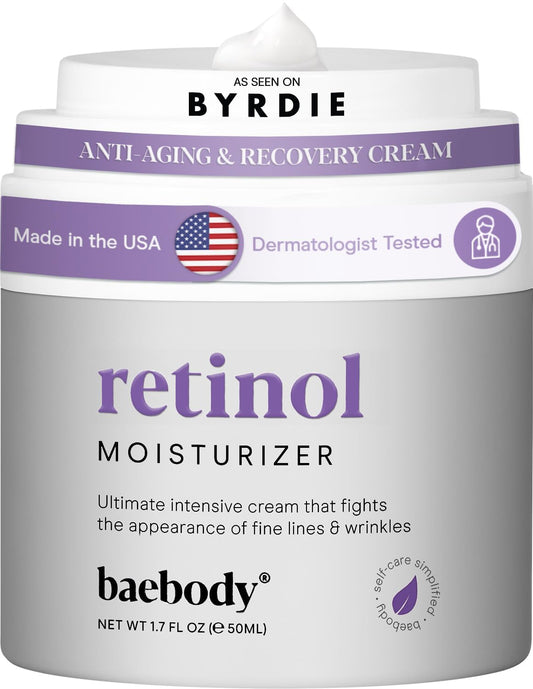 Baebody - Crema Hidratante con Retinol para Rostro y Ojos - 50 ml