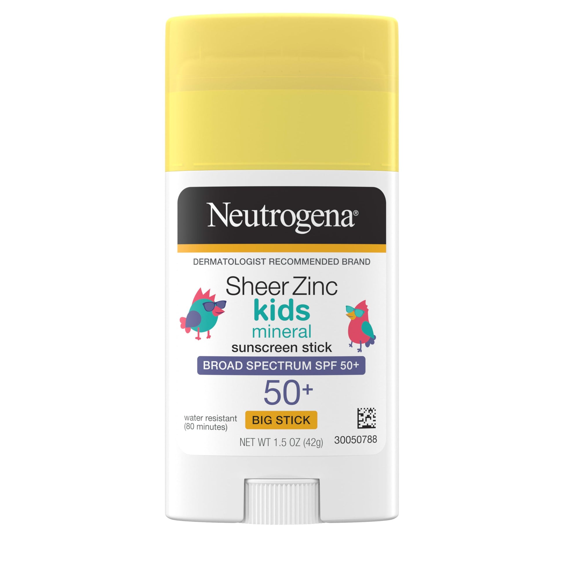 Protector Solar Mineral en Barra Neutrogena Sheer Zinc Oxide para Niños SPF 50+ Resistente al Agua y Libre de Residuos