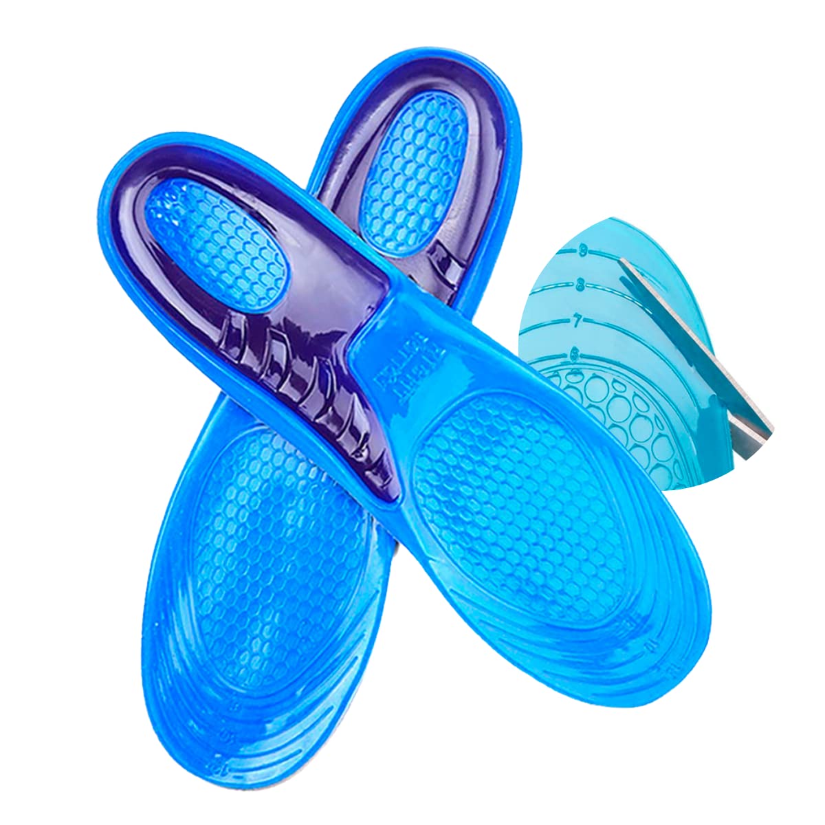 Plantilla Ortopédica VERALY.MX Azul Gel Confort Ultra Anti Fatiga Unisex