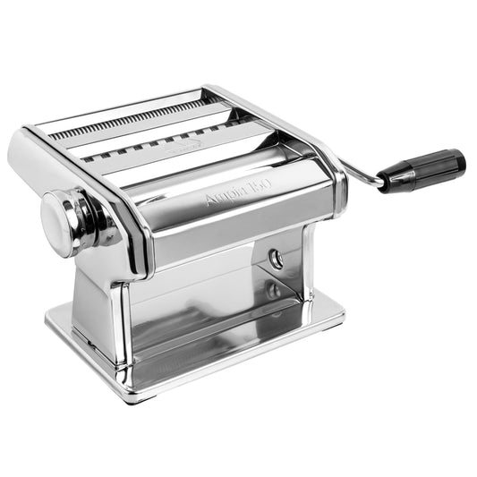 MARCATO Made in Italy Ampia 150 Classic Máquina de pasta manual, acero chapado en cromo. Hace lasaña, fettuccine y tagliolini