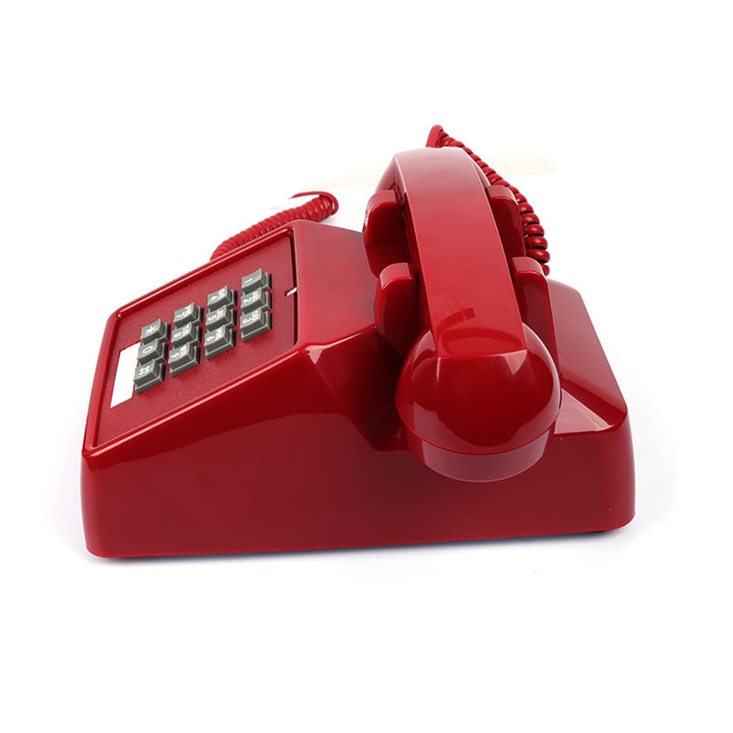 Benotek - Teléfono de línea fija para el hogar, retro, amplificado, teléfono de escritorio con cable de una sola línea con timbre extrafuerte, teléfono de línea fija para el hogar, teléfonos de moda
