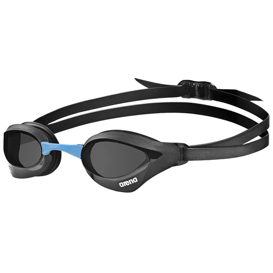 ARENA - anteojos de natación unisex para hombres y mujeres, con núcleo cobra, antivaho, lentes antiespejo, color humo/negro/azul