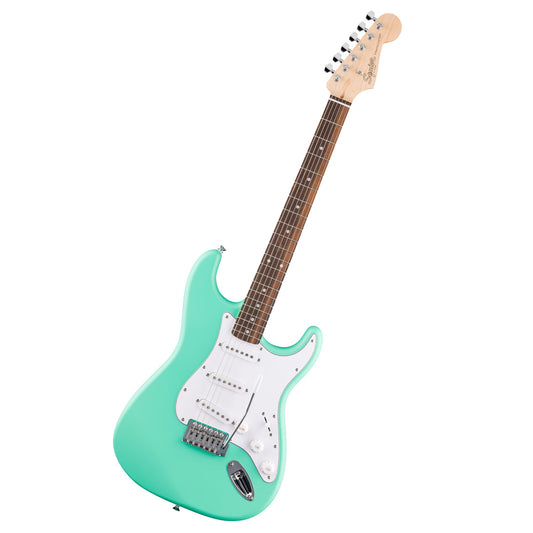Fender Squier Debut Collection™ Stratocaster® Electric Guitar, Laurel Fingerboard, White Pickguard, Sea Foam Green