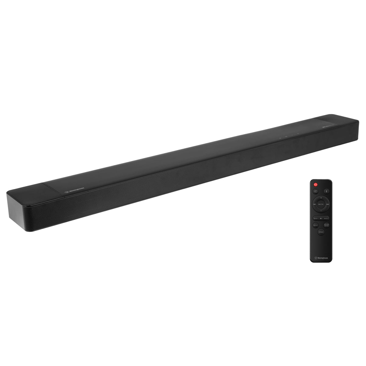 Barra de Sonido Westinghouse Negra con Dolby Atmos y Altavoces de Altura, 3.1.2 Canales, 210 W, Bluetooth, eArc, HDMI