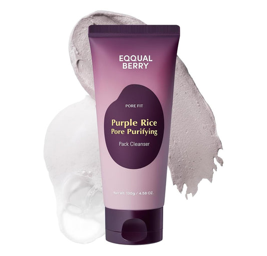 EQQUALBERRY Limpiador Facial 2 en 1 Mascarilla de Arcilla 130 g
