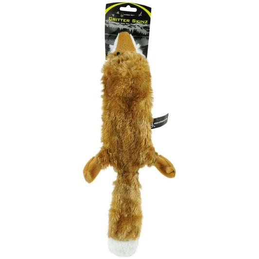 Hyper Pet Critter Skinz Fox Juguete de Peluche para Perro con chirriador, Grande