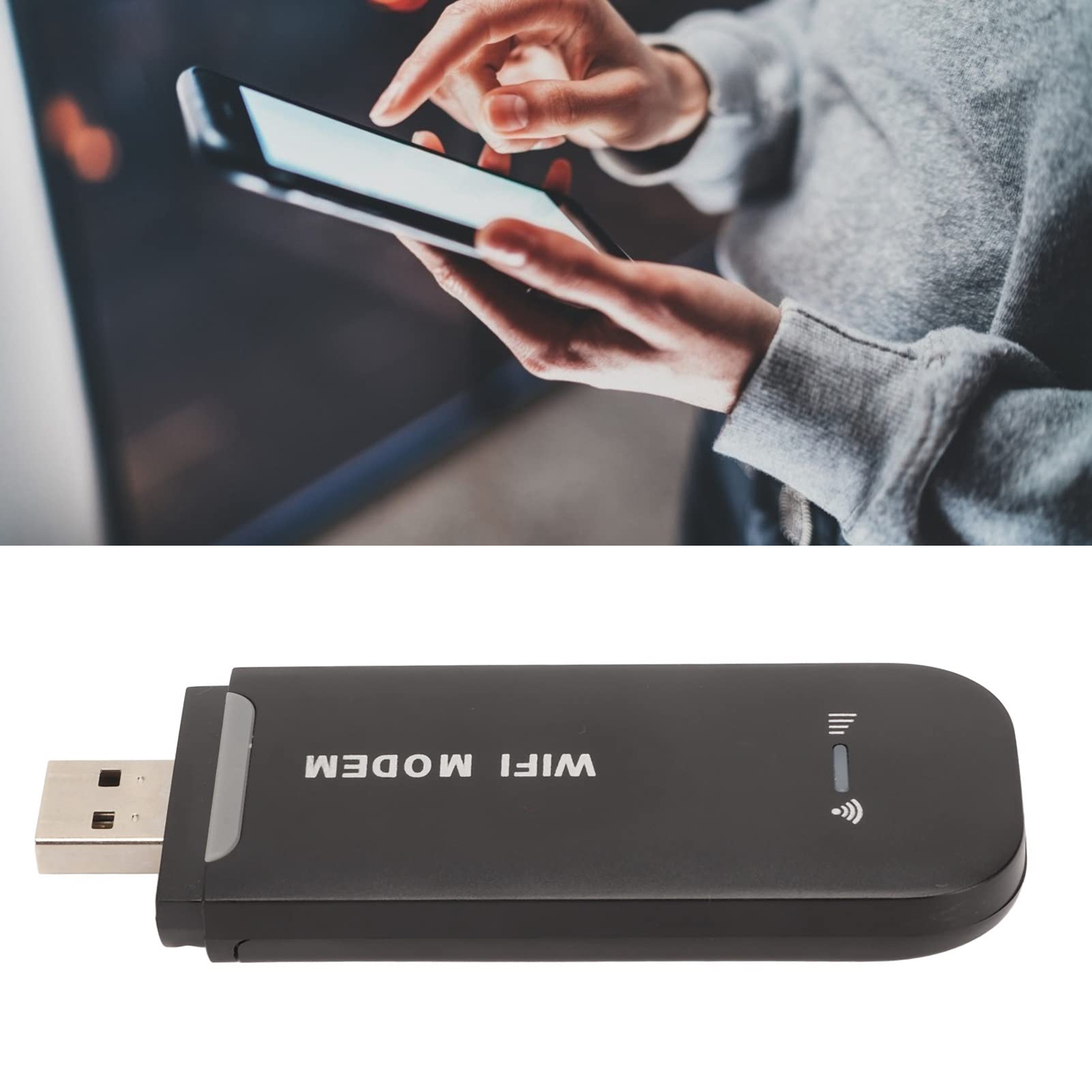 Dongle de Módem WiFi USB 4G LTE, Enrutador de Punto de Acceso Portátil de Viaje, con Ranura para Tarjeta SIM, 10 Usuarios Compartidos, Plug and Play, para Teléfono PC Tableta TV