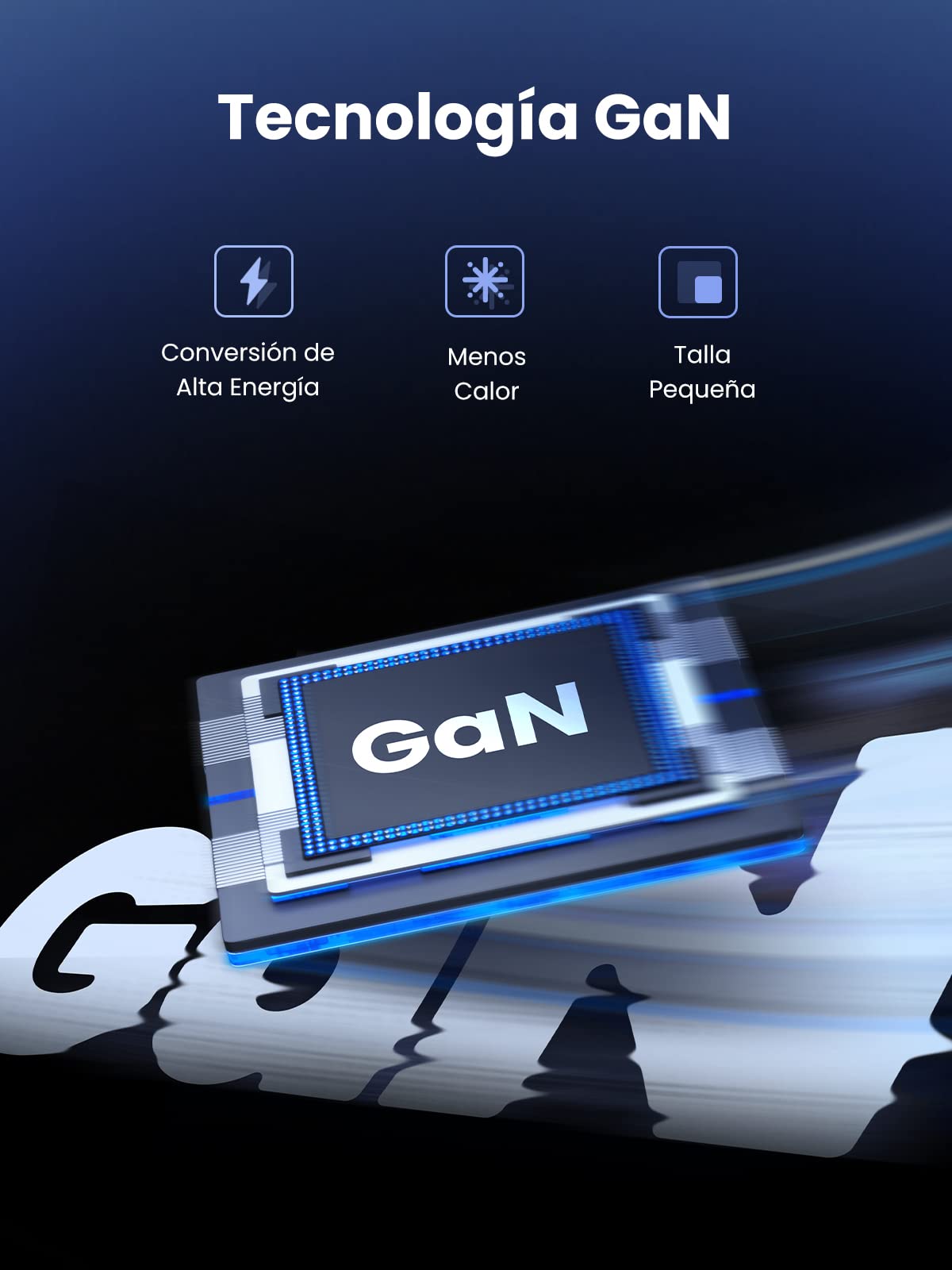 Cargador USB C GAN UGREEN Nexode Blanco 20W Carga Rápida PD Tipo C para iPhone, Galaxy, iPad Pro, Xiaomi, Huawei