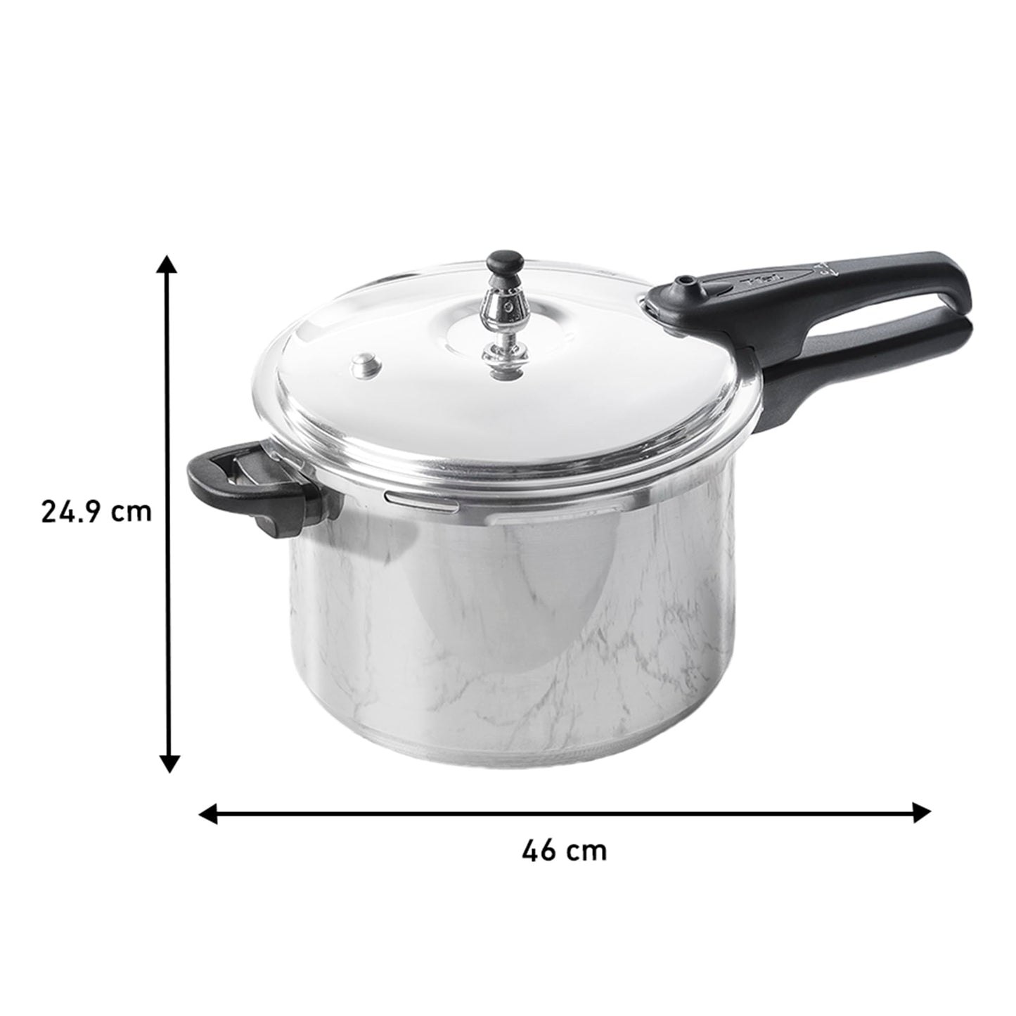 Olla Express T-fal Plateada 7.6L con Cinco Sistemas de Seguridad y Fácil Limpieza