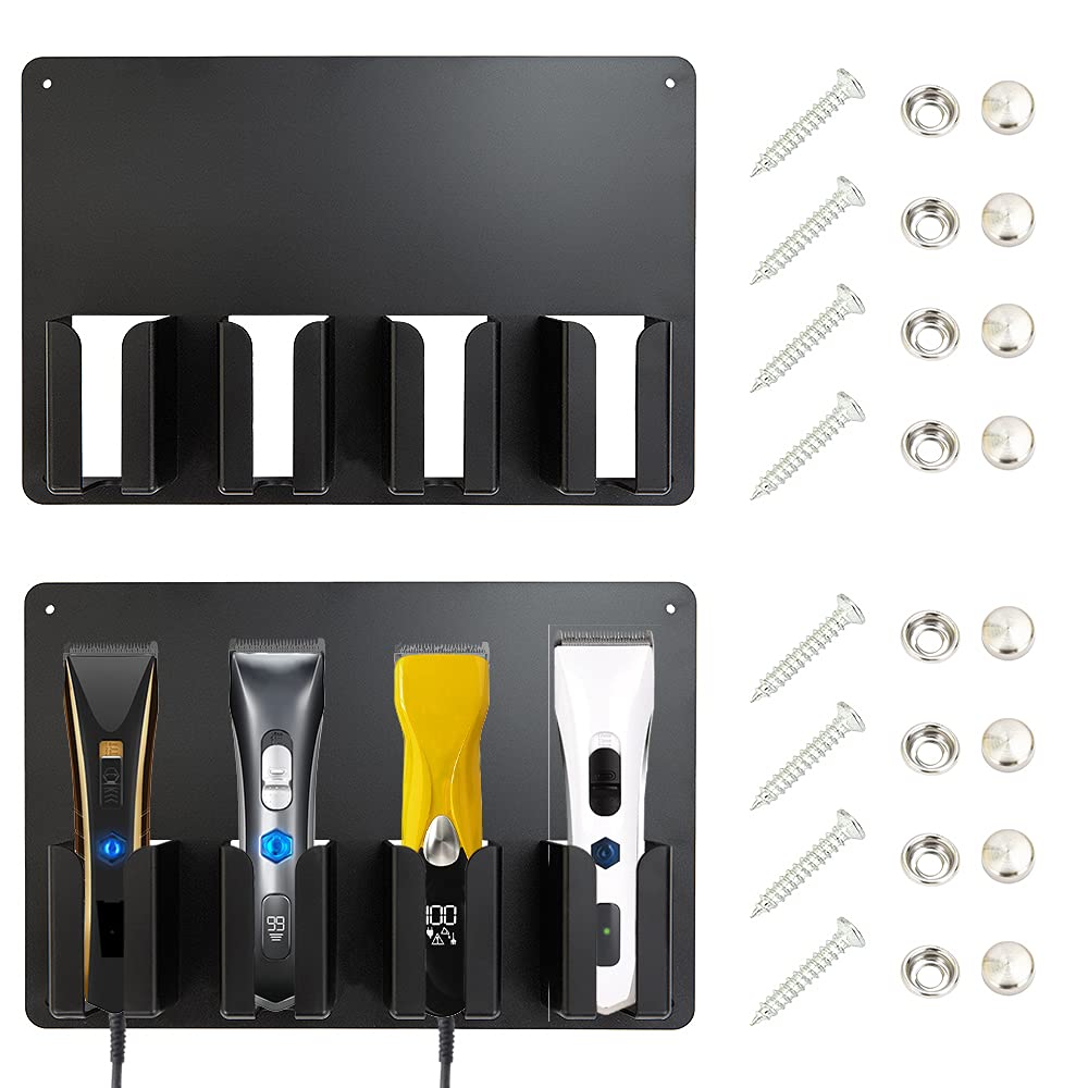 Soportes para Cortapelos Organizador de Pared 2 Piezas para Peluqueros