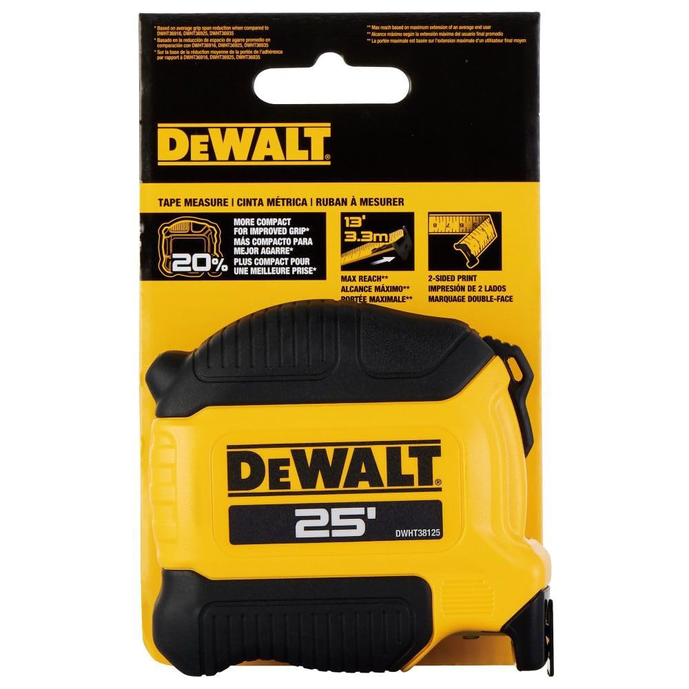Dewalt Atomic Compact Series - Cinta métrica de 25 pies