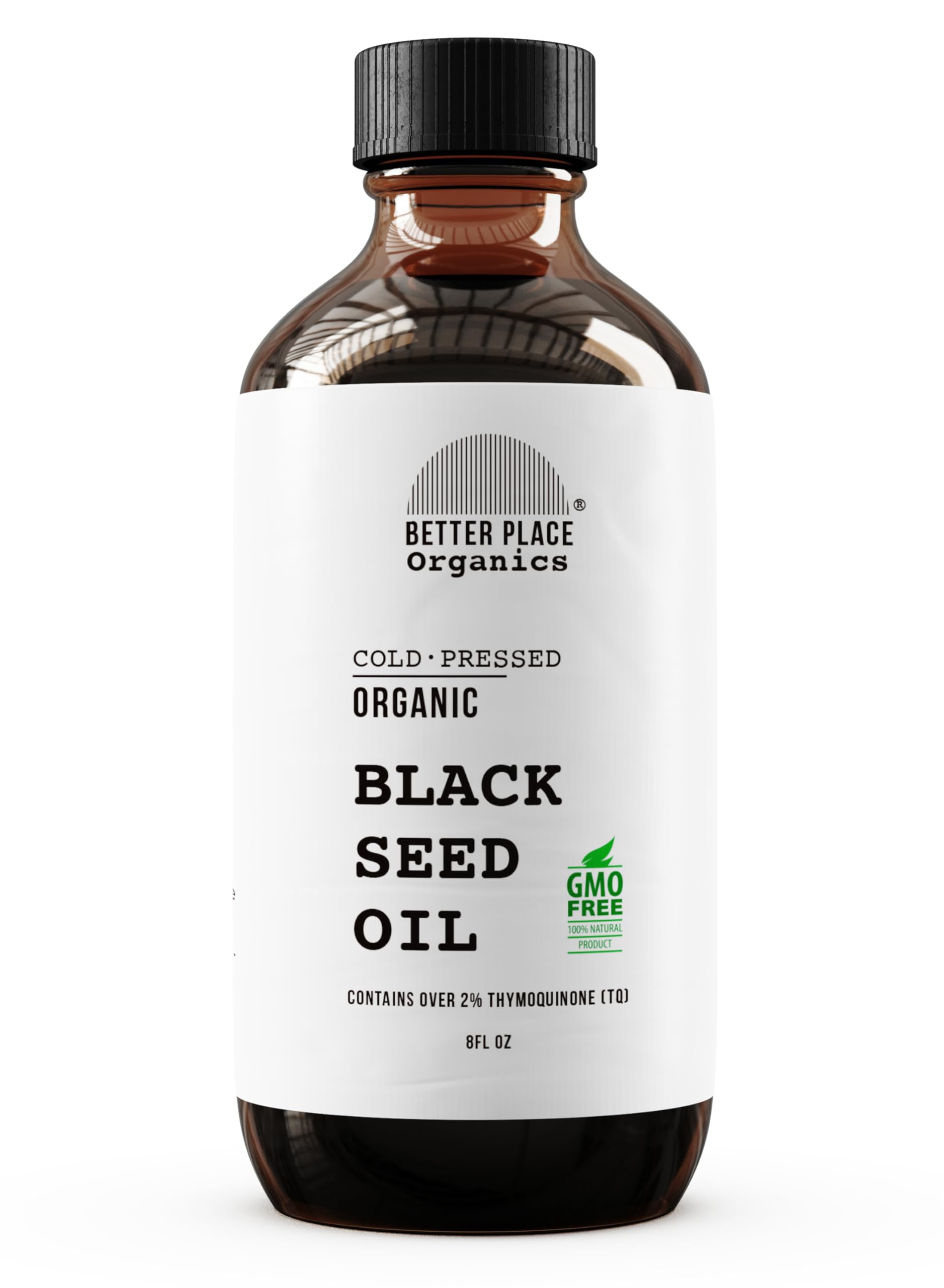 BETTER PLACE ORGANICS- Aceite de semilla negra orgánico | Líquido puro 100% virgen prensado en frío | Súper antioxidante | Uso externo en