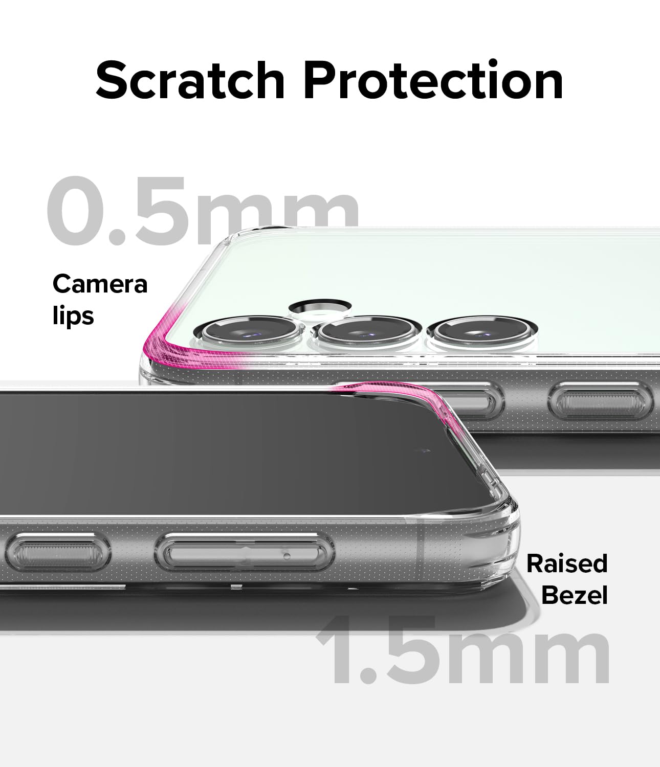 Funda Ringke Fusion Samsung Galaxy S23 FE Transparente con Agujeros para Cuerda
