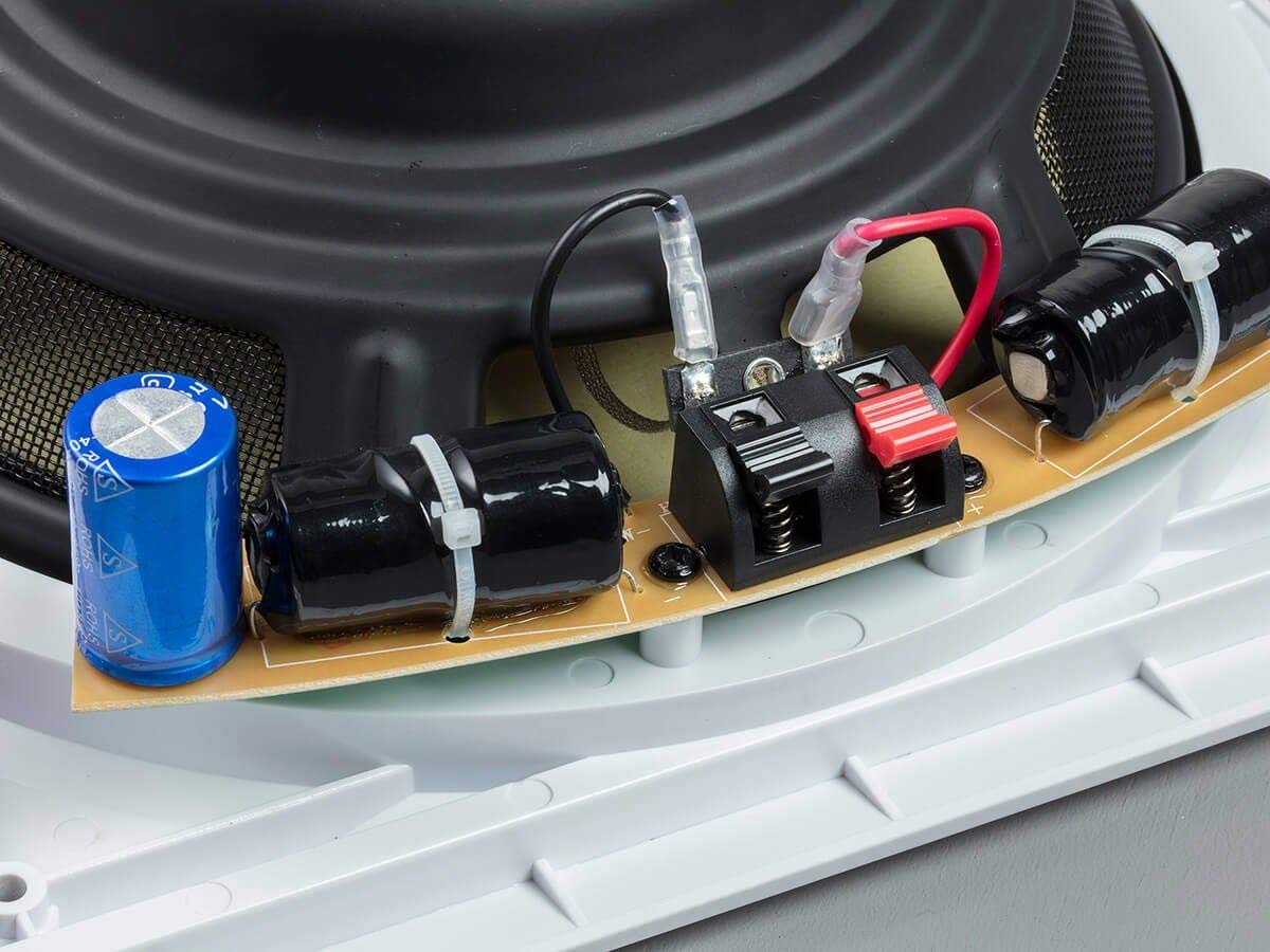 Mono Fiber In-Wall Speaker - 10 Inch (Each) 300W Subwoofer, Easy Installation and Paintable Grill - Caliber Series